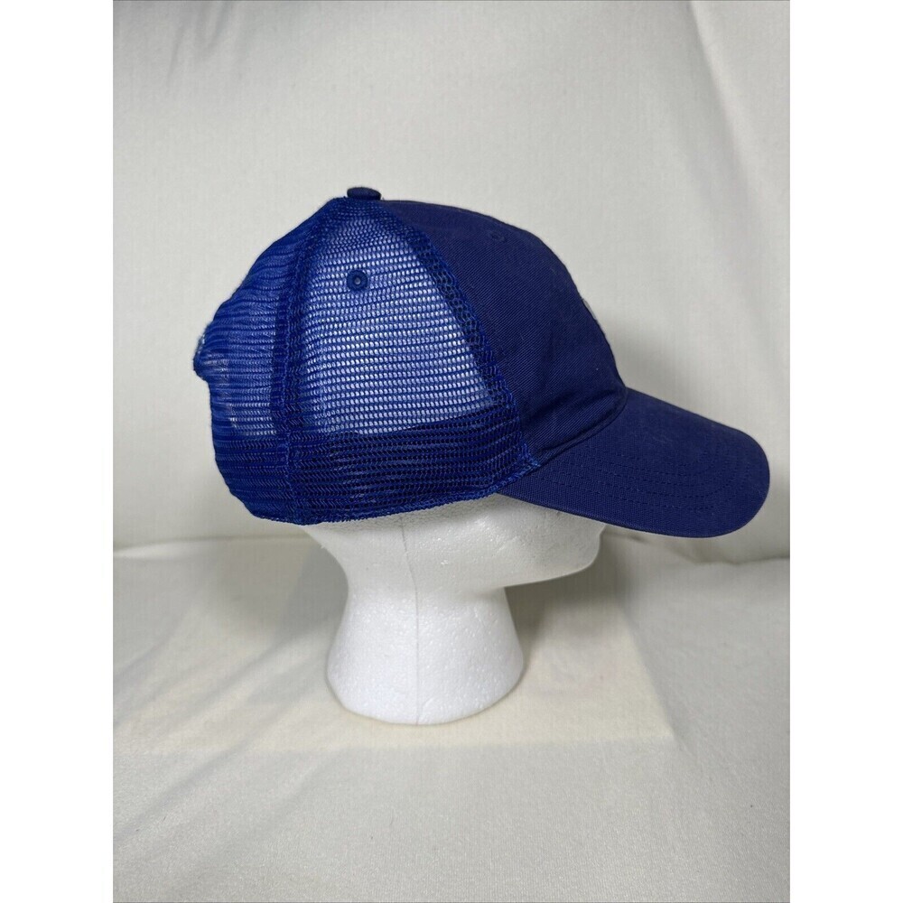 Vintage Carhartt Trucker Hat Mesh Snap Back Blue Ball Cap Work Outdoor Cotton - Picture 4 of 5